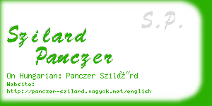 szilard panczer business card